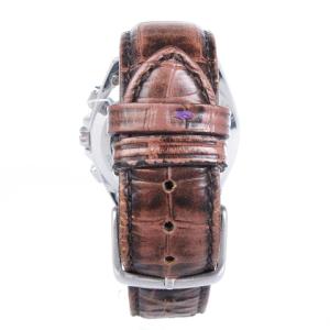 PAUL SMITH 腕時計 ウォッチ 電波ソーラー クォーツ クロノグラフ アナログ レザーバンド 金色文字盤 シルバーカラー SM1