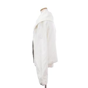 ARMANI COLLEZIONI ジャケット シップアップ ラグランスリーブ 変形ネック 白 ホワイト 42 M位 GKP