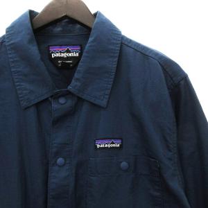 Patagonia HEMP COACH JACKET コーチジャケット シャツジャケット 長袖 コットン混 無地 25335SP19 紺 ネイビー