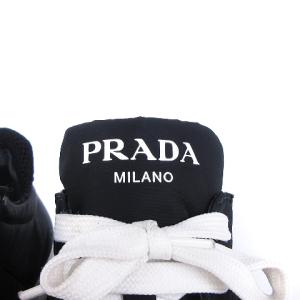 3E6386 スニーカー ナイロン 24.5cm ブラック（2023/07/12買取