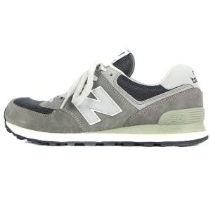 New Balance ML574DDA スニーカー ローカット スエード 本革 D 26 グレー 