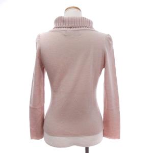 M'S GRACY 長袖 ニット セーター 長袖 タートルネック 無地 ウール ピンク 38