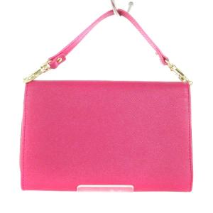 LANVIN en Bleu タグ付き リュクサンブルー スマホケース ミニショルダー ハンドバッグ 2WAY 牛革 480451 ピンク 鞄