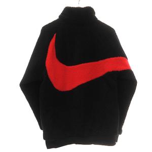 NIKE BQ6546-008 SWOOSH FULL ZIP JACKET リバーシブル ボア M ブラック