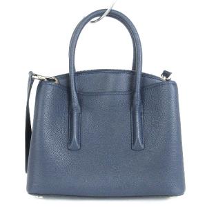 kate spade new york マルゴー ミディアム サッチェル ハンドバッグ ショルダー 2WAY チャーム付き レザー PXRUA161 紺 ネイビー