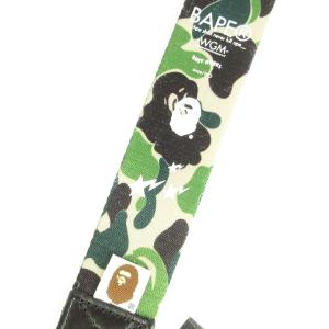 A BATHING APE ショルダーストラップ バッグアクセサリー バックル 迷彩 カモフラ柄 緑 グリーン SM1 AA