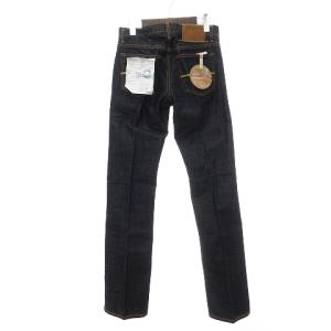 JACOB COHEN タグ付き J620 デニム ジーンズ パンツ センタープレス イエローステッチ  ボタンフライ テーパード インディゴ 30