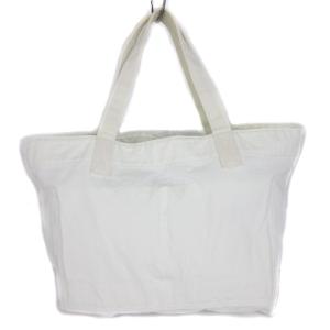MHL. トートバッグ キャンバス ロゴ 白系 アイボリー 鞄 SM1