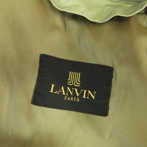 LANVIN トレンチコート ロング ライナー付き ガンパッチ ラグランスリーブ カーキ R48-45 L位 SM1