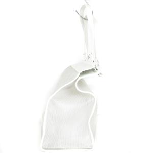 Salvatore Ferragamo トートバッグ ビニール スケルトン レザー ロゴ 刻印 クリア 白 ホワイト 鞄