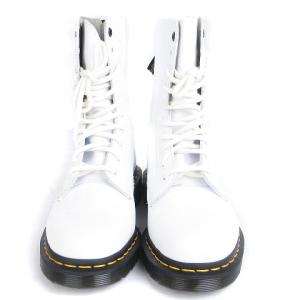 Dr.Martens 美品 Y'S10EYE BOOT 10ホール ショートブーツ レザー バックジップ 15473100 白 ホワイト UK4