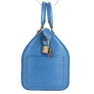 LOUIS VUITTON M43015 エピ スピーディ25 ハンドバッグ ボストン レザー トレドブルー