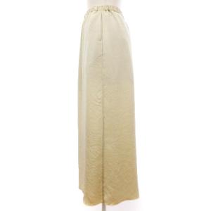 BEAUTY&YOUTH UNITED ARROWS 6 ROKU SATIN SKIRT サテン スカート ロング 8624-299-0107 ベージュ 38 SM1