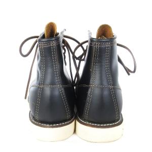 RED WING IRISH SETTER 6 MOC ワークブーツ 革靴 復刻犬タグ 9874 US8.5 ブラック