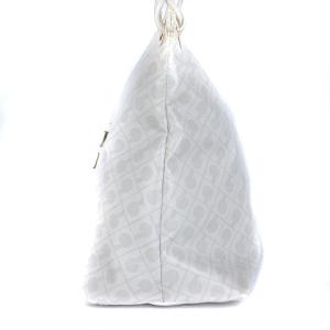 GHERARDINI ワンショル ショルダーバッグ 総柄 チャーム ジップポケット 白 ホワイト GY13