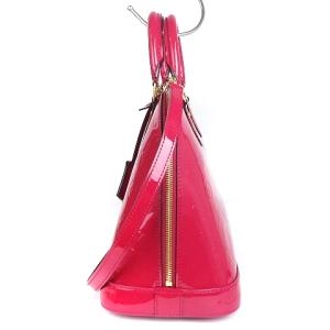 LOUIS VUITTON モノグラム ヴェルニ アルマPM ハンドバッグ 2WAY M91770 ローズアンディアン ピンク