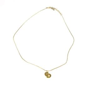 Christian Dior ヴィンテージ ネックレス ペンダント アクセサリー ロゴ ゴールドカラー GY13
