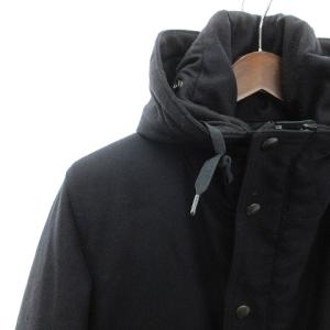 GOLDEN GOOSE EQUIPMENT リバーシブルジャケット フード ウール 無地 ジップアップ 紺 ネイビー XXS SM1