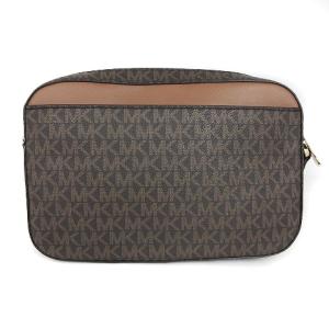 MICHAEL KORS ジェットセット アイテム シグネチャー ショルダーバッグ ミニ PVC チェーン 35S1GTTC9 茶 ブラウン 鞄 SM1