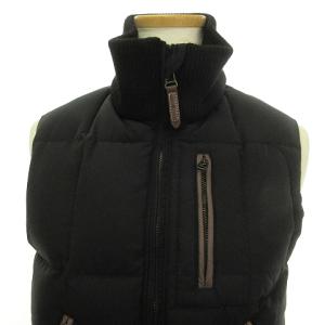 RALPH LAUREN ダウンベスト アウター ジップアップ 切替 黒 ブラック 9 M位