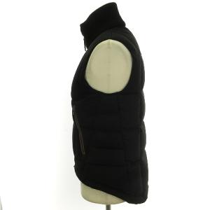 RALPH LAUREN ダウンベスト アウター ジップアップ 切替 黒 ブラック 9 M位