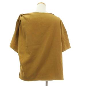 ADORE ブラウス カットソー 半袖 プルオーバー ボートネック ボックスシルエット 無地 531-8210704 ベージュ系 38