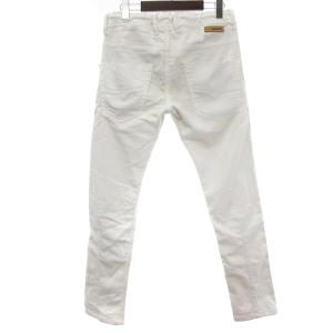 DIESEL KROOLEY-NE ジョグジーンズ パンツ ストレート ウエストゴム コットン 白 ホワイト 26 SM1