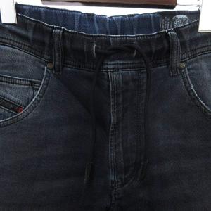 DIESEL KROOLEY-NE ジョグジーンズ デニムパンツ ストレート ウエストゴム インディゴ コットン 青 ブルー 26 SM1