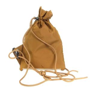 PORTER × ビームス BAMES 吉田カバン B印吉田 ショルダーバッグ サコッシュ ナイロン 巾着型 ブラウン 茶 SM1