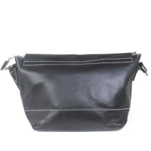 BEAUTY&YOUTH UNITED ARROWS ショルダーバッグ メッセンジャー レザー ステッチ 黒 ブラック 鞄 カバン SM1