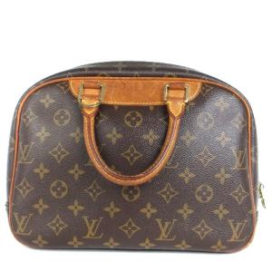 LOUIS VUITTON M47270 ハンドバッグ モノグラム ボーリング ヴァニティ ドーヴィル レザー  ブラウン