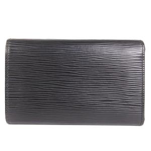 LOUIS VUITTON M63972 エピ ポルトフォイユトレゾール 財布 二つ折り レザー ブラック
