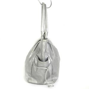 GHERARDINI ソフティ softy トートバッグ ロゴ 総柄 シルバーカラー 鞄