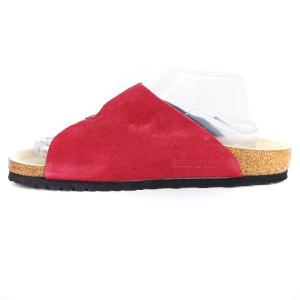 BIRKENSTOCK ZURICH チューリッヒ コンフォートサンダル ベルト スエード 赤 レッド 紺 ネイビー 41 SM1 靴