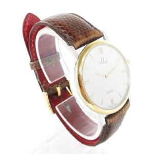 OMEGA De Ville 腕時計 アナログ クォーツ 文字盤 ホワイト ウォッチ SM1 AA