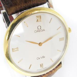 OMEGA De Ville 腕時計 アナログ クォーツ 文字盤 ホワイト ウォッチ SM1 AA
