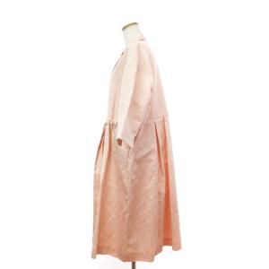 Drawer 20年製 ギャバウェストリボンコート チェスター スプリング 五分袖 リネン混 6525-299-0736 ピンク 38 M