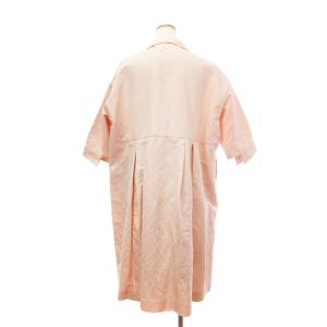 Drawer 20年製 ギャバウェストリボンコート チェスター スプリング 五分袖 リネン混 6525-299-0736 ピンク 38 M