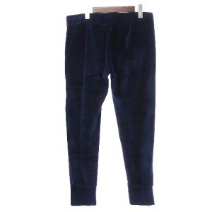 PRADA 2019年製 ジョガー パンツ ロング ベロア ロゴ ワンポイント コットン 青 ブルー L