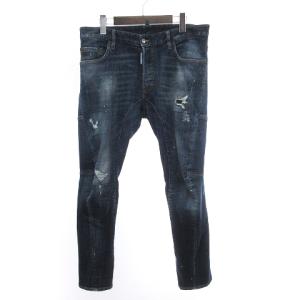 美品 21AW TIDY BIKER JEAN タイディー バイカー ジーンズ ダメージ加工 ペイント ストレッチ S74LB0873