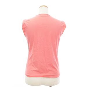 FENDI カットソー Tシャツ タンクトップ ノースリーブ プリント ストレッチ ピンク 42 M位 SM1 AA