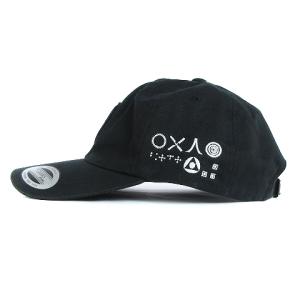 Back Channel B.D. コラボ キャップ ローキャップ 刺繍 ワッペン アジャスター付き コットン 黒 ブラック 帽子 SM1