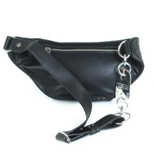 DIESEL 美品 クロスボディ ショルダーバッグ モノグラム 斜め掛け X08048 黒 ブラック 鞄 SM1