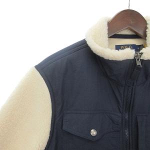 POLO RALPH LAUREN ウィンドブロック ハイブリッド ジャケット ボア フリース ポニー ロゴ 刺繍