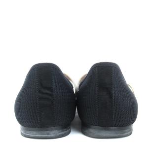 Christian Dior J A DIOR バレエシューズ パンプス フラット リボン ブラック