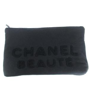 ボーテ BEAUTE ポーチ バッグインバッグ ハンドバッグ セカンド クラッチ フェルト 黒 ブラック AA