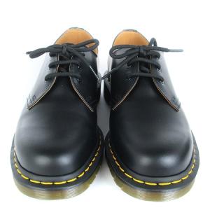 ドクターマーチン　ビジネスシューズ　本革　レザー　3ホール　プレーントゥ　黒色 Dr. Martens ブラックレザー プレーンテゥシューズ25cm 3ホール
