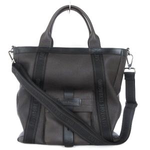 Salvatore Ferragamo 2WAYバッグ ショルダー トート レザー ダークブラウン