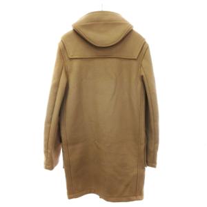 GLOVERALL メルトン ダッフルコート 512C 膝上丈 チェック裏地 ニュータン 34 ベージュ系