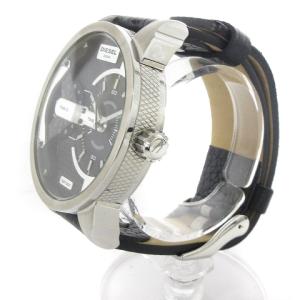 DIESEL 腕時計 MINI DADDY ミニダディー 腕時計 ウォッチ アナログ クォーツ ベルト レザー DZ-7307 黒 ブラック
